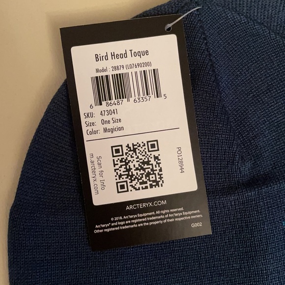 Arcteryx Teal Bird Head Magician Beanie Hat - Picture 2 of 3